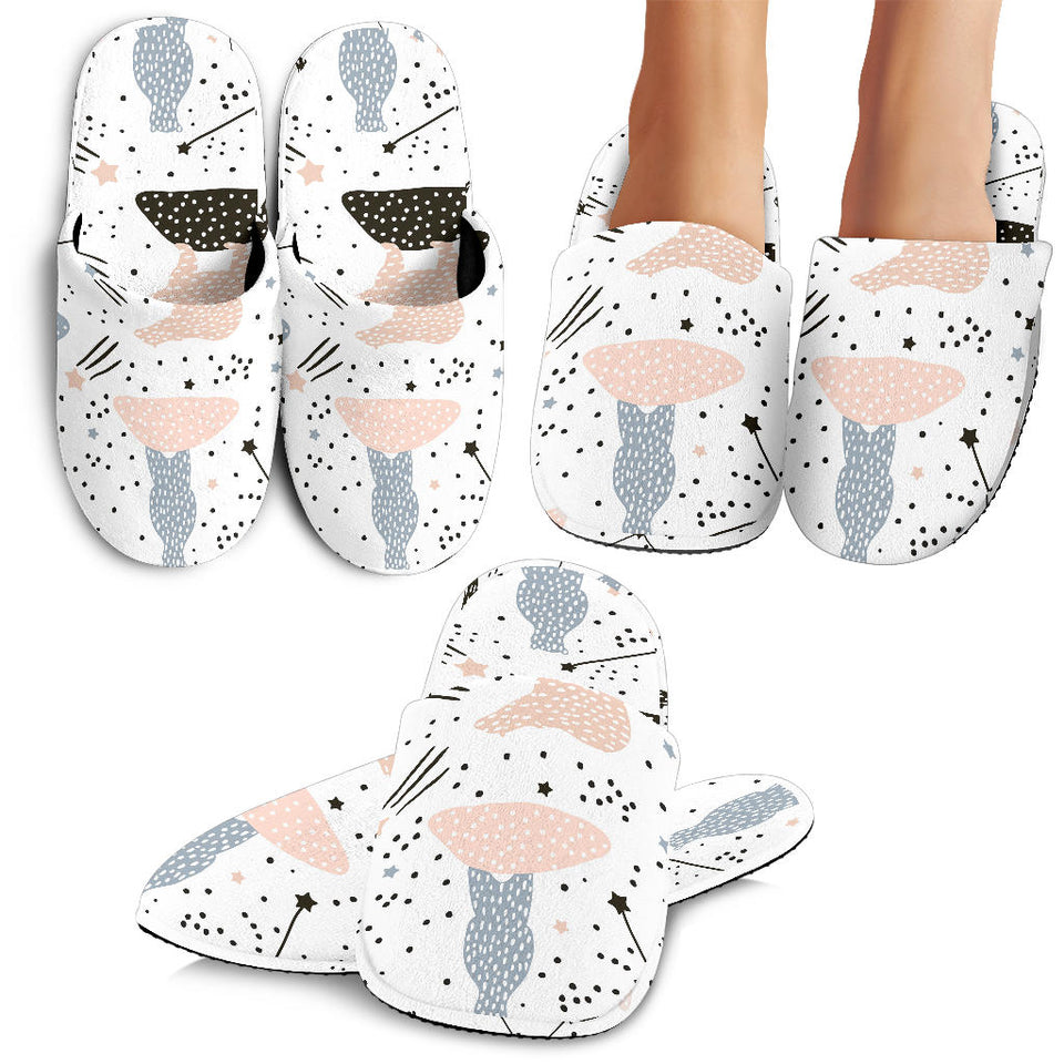 Polar Bears Star Poka Dot Pattern Slippers