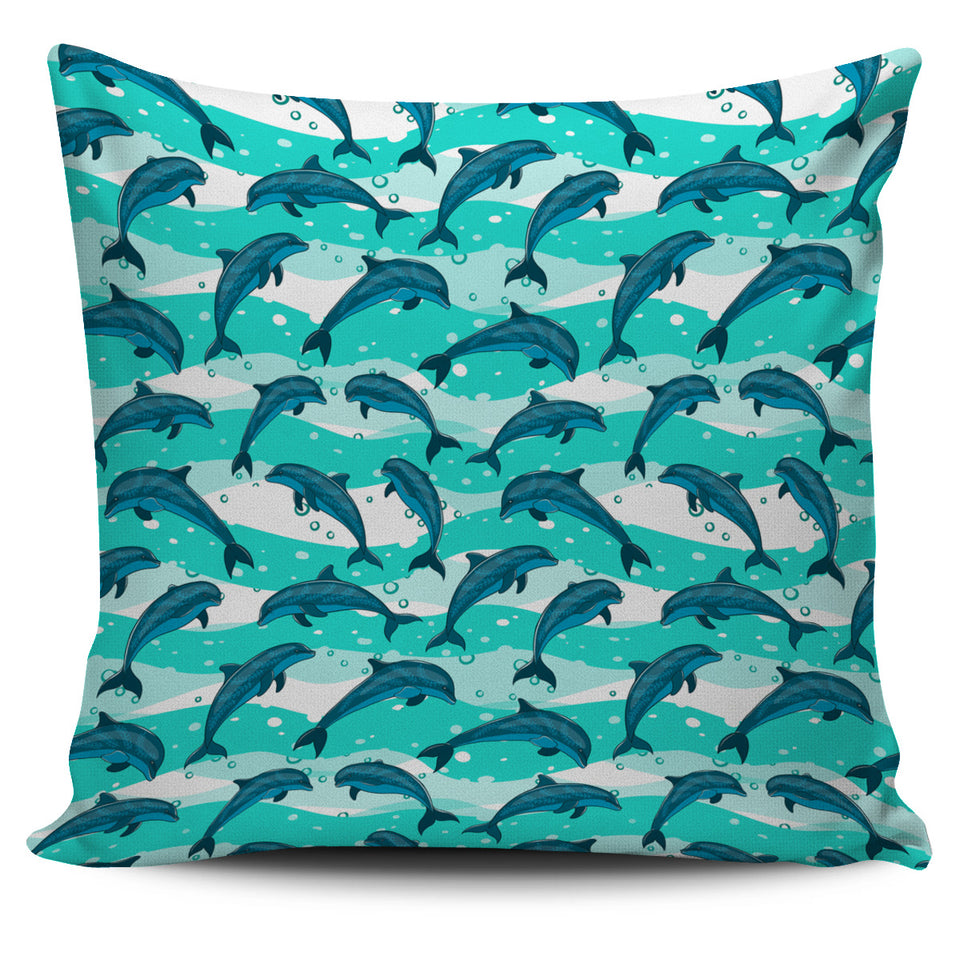 Dolphin Sea Pattern Pillow Cover