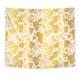 Gold Grape Pattern Wall Tapestry