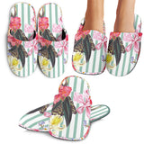 Colorful Orchid Flower Pattern Slippers