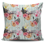 Colorful Orchid Flower Pattern Pillow Cover