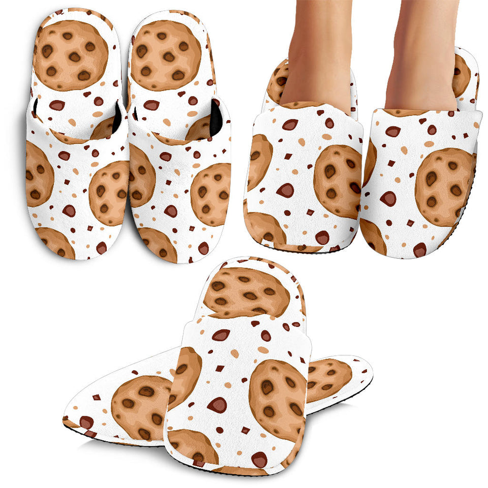 Chocolate Chip Cookie Pattern Slippers