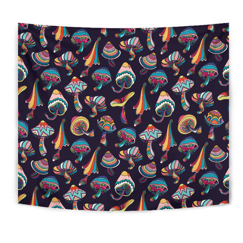 Colorful Mushroom Pattern Wall Tapestry
