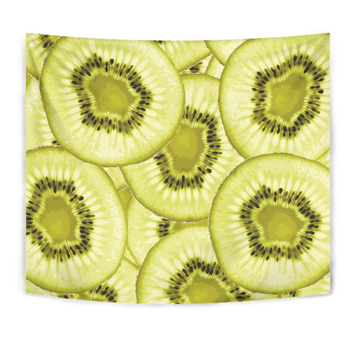 Sliced Kiwi Pattern Wall Tapestry