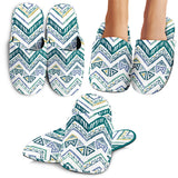 Zigzag  Chevron Paint Design Pattern Slippers