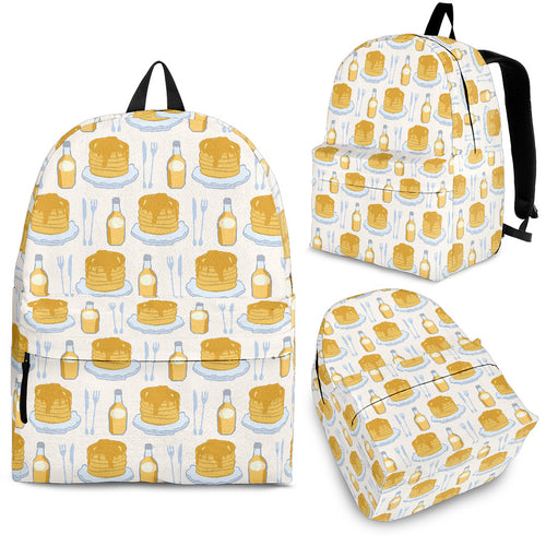 Pancake Pattern Print Design 05 Backpack