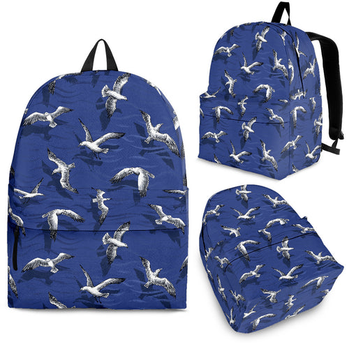 Seagull Pattern Print Design 03 Backpack