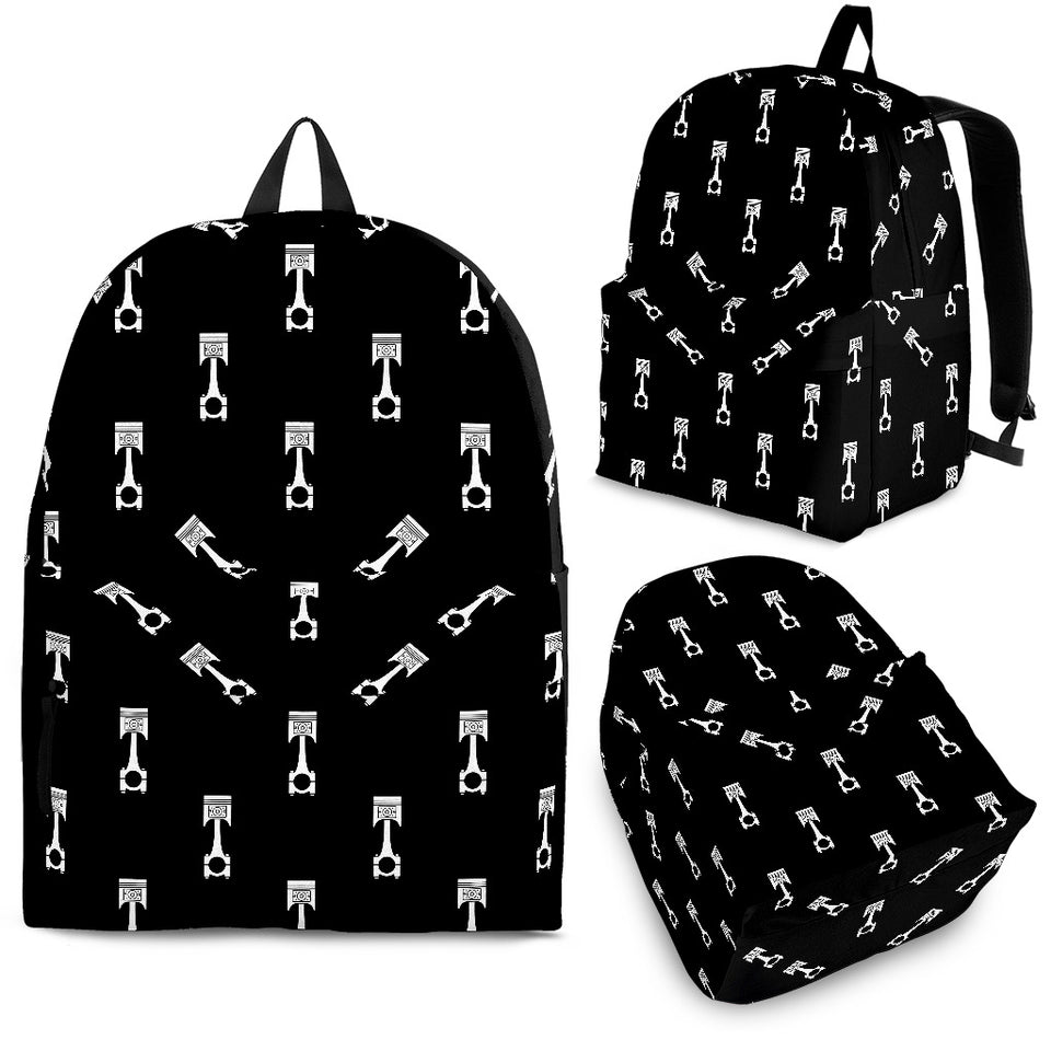 Engine Piston Black Theme Pattern Print Design 03 Backpack