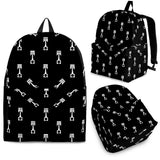 Engine Piston Black Theme Pattern Print Design 03 Backpack
