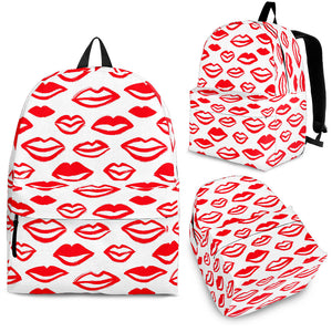 Lips Pattern Print Design 05 Backpack