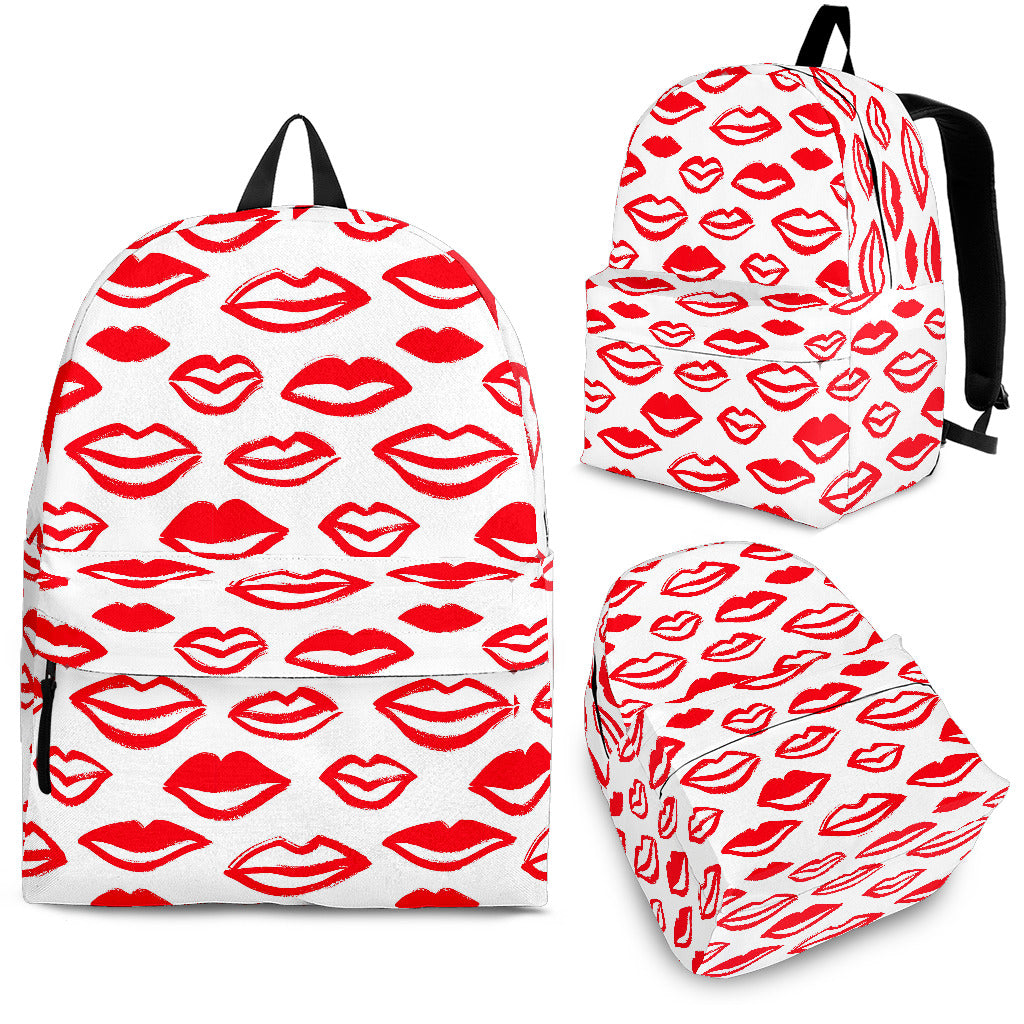 Lips Pattern Print Design 05 Backpack