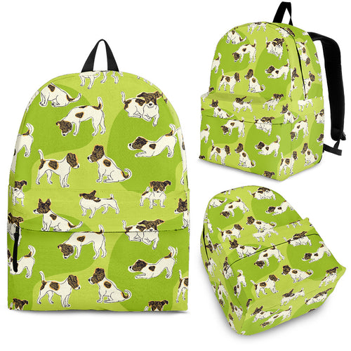 Jack Russel Pattern Print Design 01 Backpack
