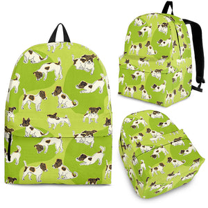 Jack Russel Pattern Print Design 01 Backpack