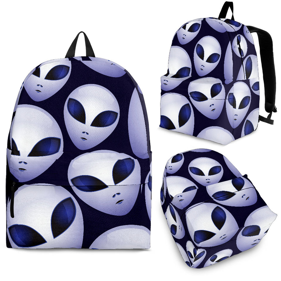 Alien Pattern Print Design 01 Backpack