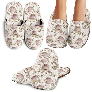 Tea pots Pattern Print Design 03 Slippers