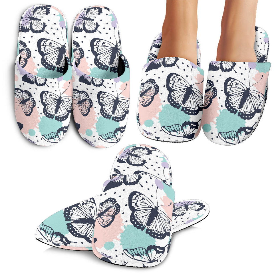 Butterfly Pattern Slippers