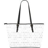 Airplane Print Pattern Large Leather Tote Bag