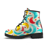 Colorful Moon Pattern Leather Boots