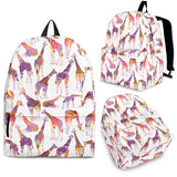 Giraffe Pattern Print Design 02 Backpack