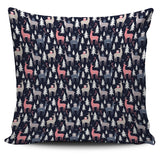 Deers Winter Christmas Pattern Pillow Cover