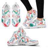 Watercolor Bowling Pattern Women'S Sneaker Shoes