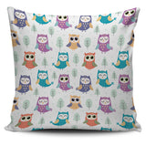 Cute Owl Pattern Pillow Cover