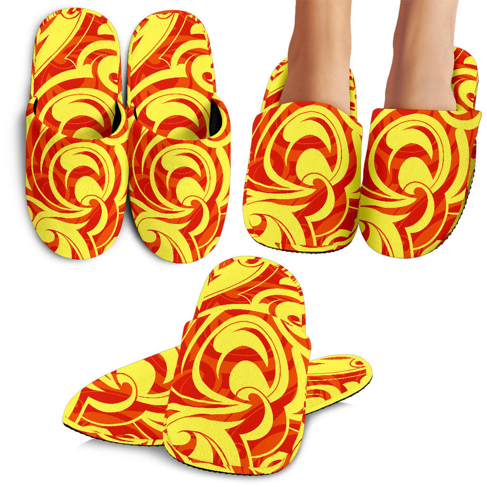 Fire Flame Design Pattern Slippers