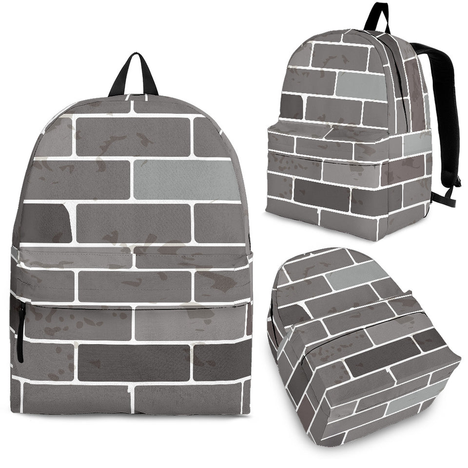 Brick Printed Pattern Print Design 05 Backpack