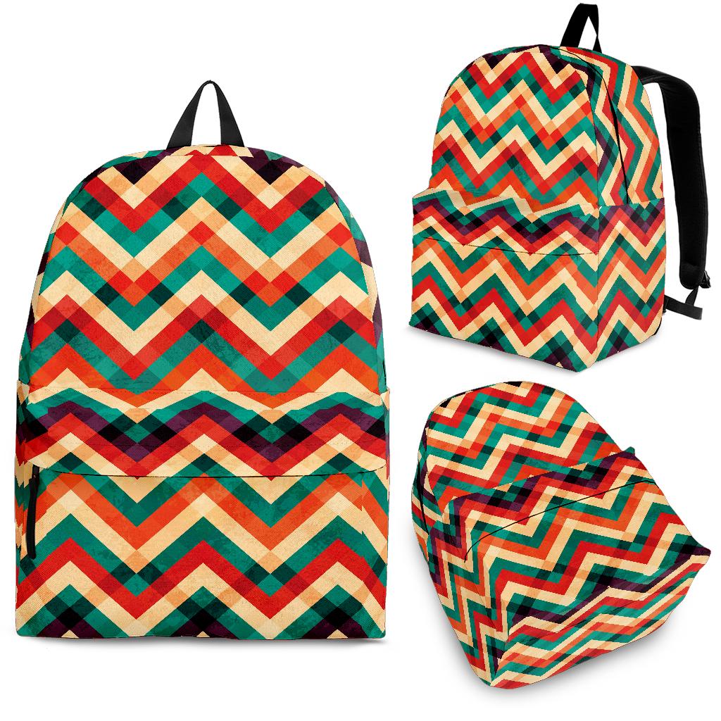 Zigzag  Chevron Colorful Pattern Backpack