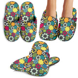 Gear Pattern Print Design 03 Slippers