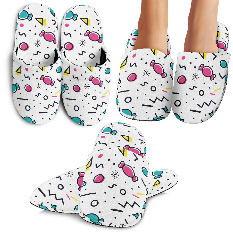 Candy Design Pattern Slippers