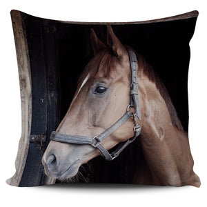 Horse On The Farm Pillow Cover