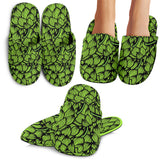 Green Hop Patternn Slippers