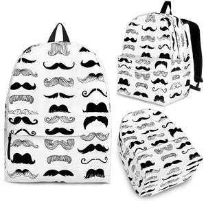 Mustache Beard Pattern Print Design 04 Backpack