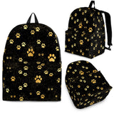Dog Paws Pattern Print Design 05 Backpack