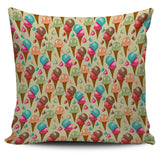 Colorful Ice Cream Pattern Pillow Cover
