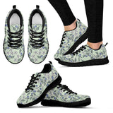 Hand Drawn Blueberry Pattern Women'S Sneaker Shoes