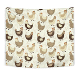 Cute Rooster Chicken Cock Wall Tapestry