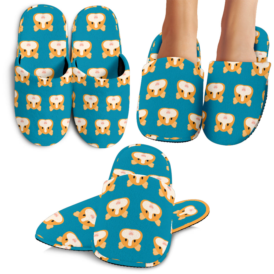 Guinea Pig Pattern Print Design 03 Slippers