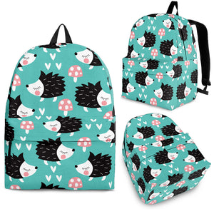 Hedgehog Pattern Print Design 03 Backpack