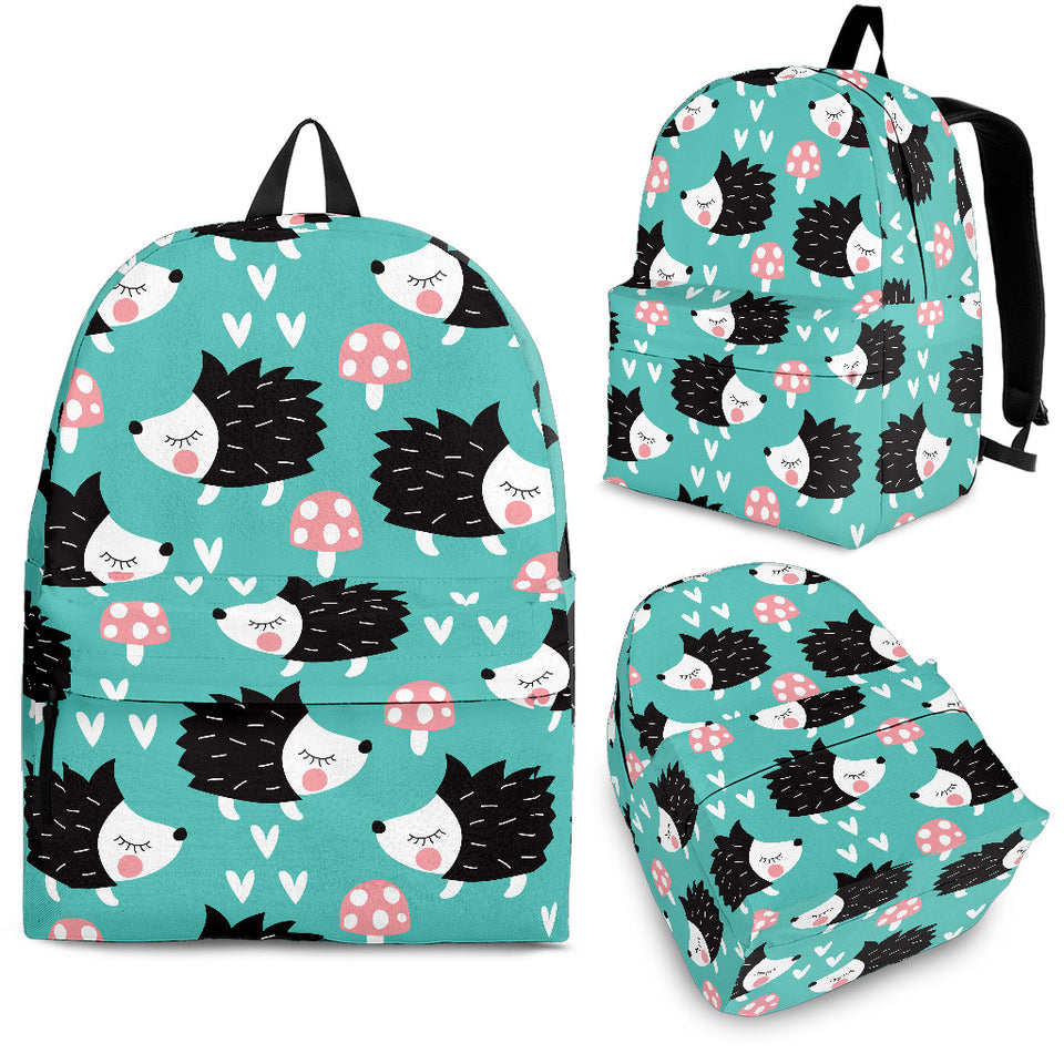 Hedgehog Pattern Print Design 03 Backpack