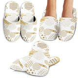 Beautiful Gold Japanese Pattern Slippers