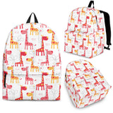 Giraffe Pattern Print Design 03 Backpack