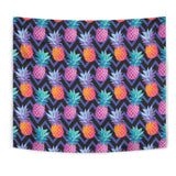 Pineapples Pattern Zigzag Background Wall Tapestry