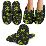 Alien Pattern Print Design 02 Slippers
