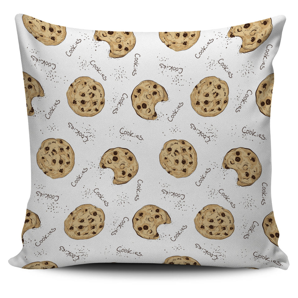 Sketch Style Cookie Pattern Pillow Cover
