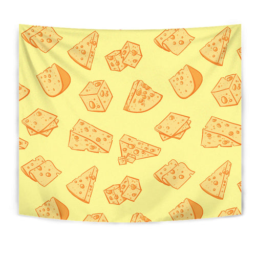 Cheese Design Pattern Wall Tapestry