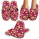 Popcorn Pattern Print Design 02 Slippers