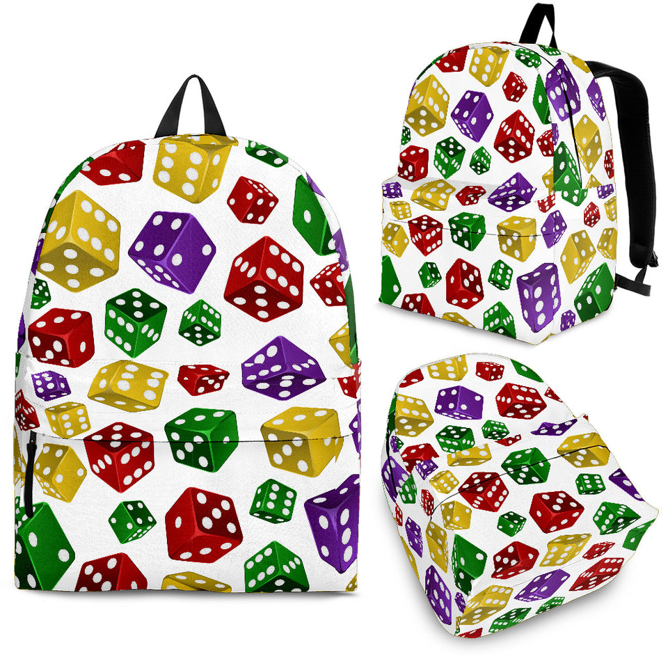 Dice Pattern Print Design 03 Backpack