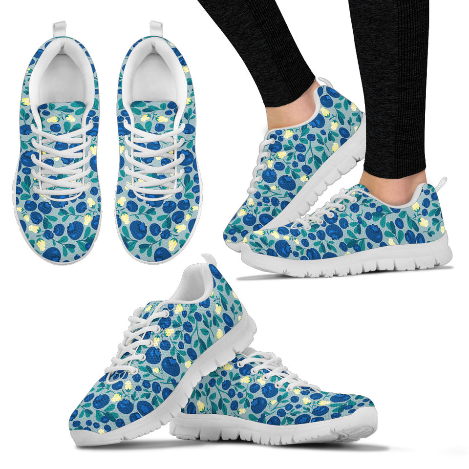 Blueberry Design Pattern Women'S Sneaker Shoes